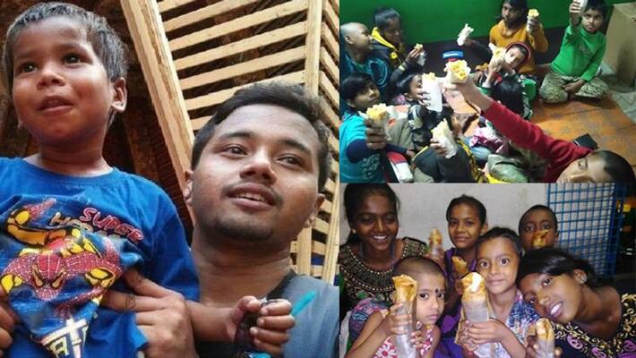 This Zomato delivery guy is called Roll Kaku and he feeds hungry children with cancelled orders This Zomato delivery guy is called Roll Kaku and he feeds hungry children with cancelled orders