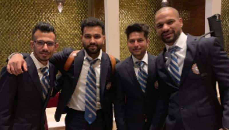 Yuzvendra Chahal, Rohit Sharma, Kuldeep Yadav and Shikar Dhawan. Captain Kohli had on Tuesday (May 21) described Chahal and Kuldeep as the "two pillars" of Indian bowling for World Cup 2019.