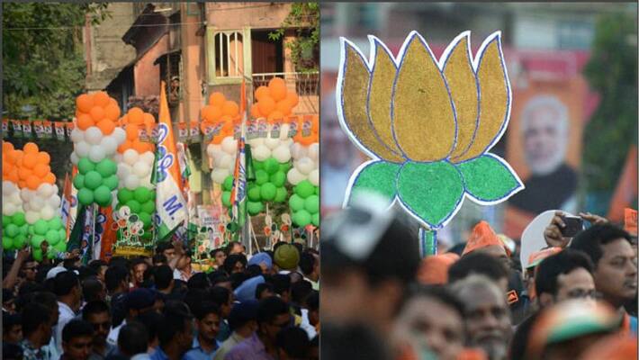BJP TMC clash in Habra BJP TMC clash in Habra
