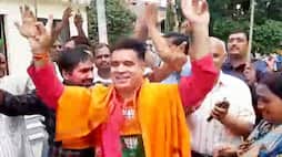 Election results 2019 BJP cadres break out celebration North India