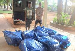 Navy personnel capture two people trying smuggle 245 kg Kerala cannabis boat