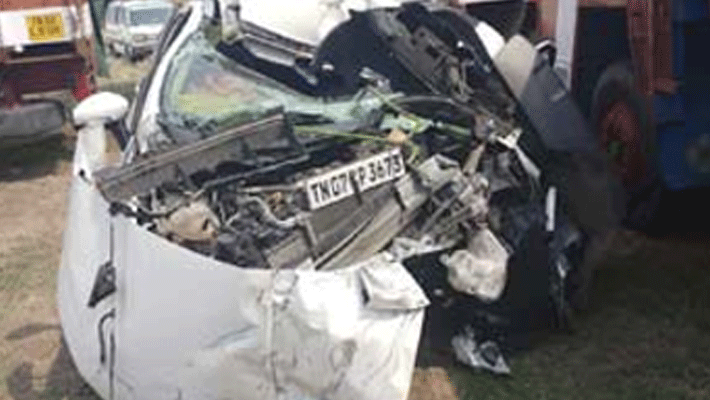 car accident... DMK advocate death car accident... DMK advocate death