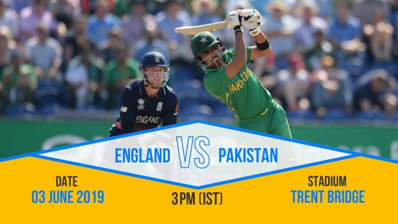 Hosts England face another tough contest on June 3 as they lock horns with Pakistan. Trent Bridge will be the setting for this clash. As always Pakistan enter the World Cup as being unpredictable.