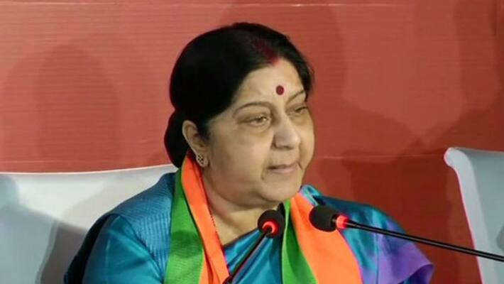 Sushma Swaraj arrives at Rashtrapati Bhavan but won't take oath as minister in Modi 2.0 cabinet Sushma Swaraj arrives at Rashtrapati Bhavan but won't take oath as minister in Modi 2.0 cabinet