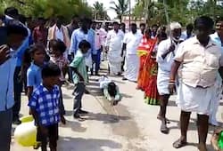 Thrilled at Modi's return Karnataka's Dalit youth prostrates on village roads
