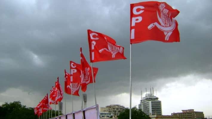 CPI holds protest informed of RBI office in Hyderabad 