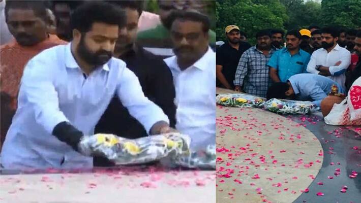 jr ntr pays tribute to sr ntr jr ntr pays tribute to sr ntr