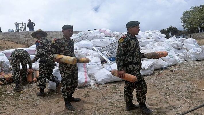 Four Bodies and eleven tonnes of garbage collected from Everest Four Bodies and eleven tonnes of garbage collected from Everest
