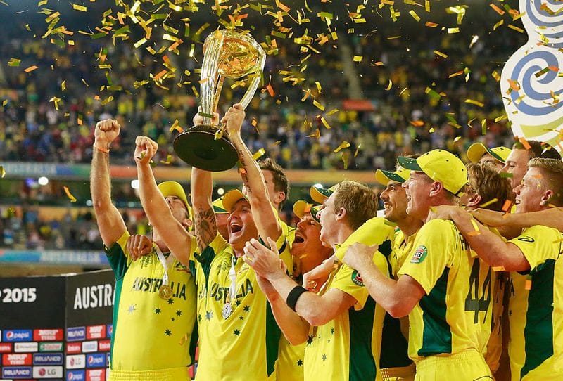 2015 वर्ल्ड कप ऑस्ट्रेलिया और नूज़ीलैण्ड में खेला गया था । जिसमें 14 देशों ने हिस्सा लिया था। फाइनल में ऑस्ट्रेलिया ने नूज़ीलैण्ड को हराया था  फाइनल्स का स्कोर कुछ इस प्रकार था   ऑस्ट्रेलिया बनाम नूज़ीलैण्ड  नूज़ीलैण्ड - 183 आल आउट(45 ओवर) ऑस्ट्रेलिया -  1863 (33.1 ओवर)  ऑस्ट्रेलिया ने ये मुकाबला 7 विकेट से जीता था  मैन ऑफ़ द मैच- जेम्स फॉल्कनर