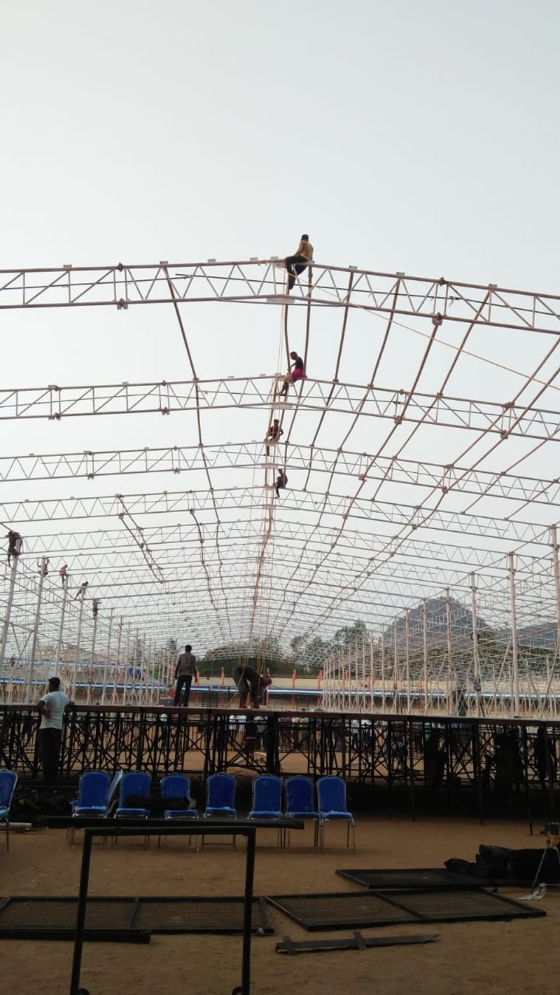 జగన్ ప్రమాణ స్వీకారోత్సవ ఏర్పాట్లు
