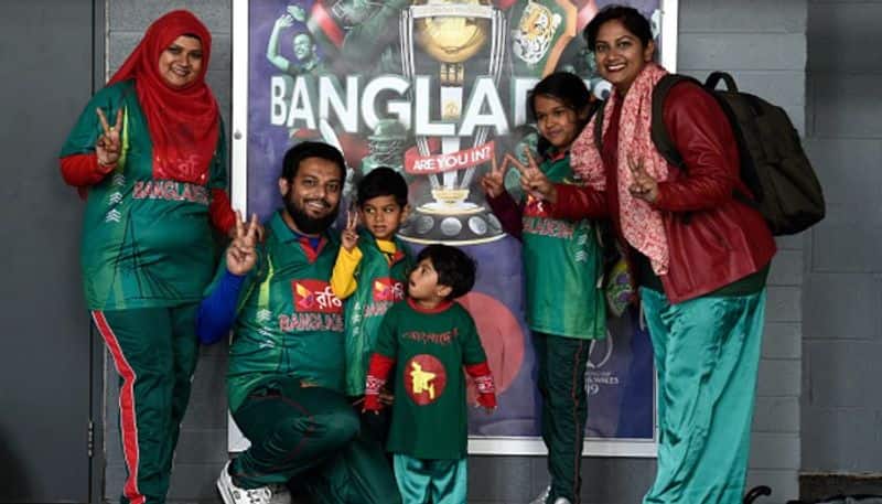 Bangladesh fans pictured during the match.