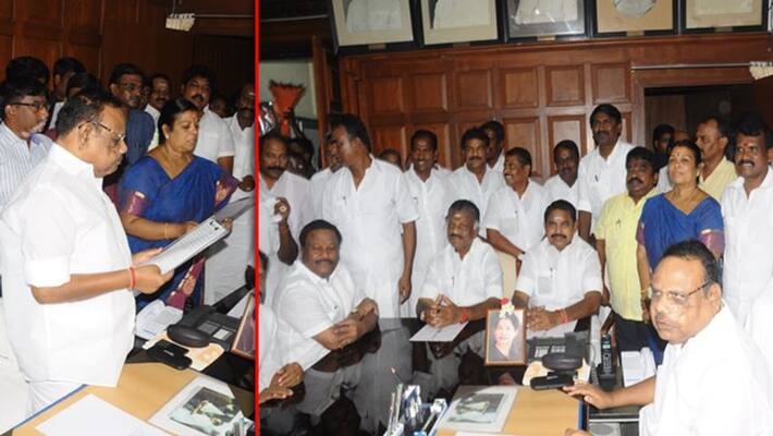 AIADMK resolution thanks to BJP AIADMK resolution thanks to BJP