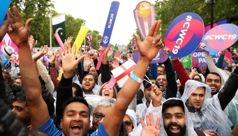 Fans celebrate at the Opening Party of the World Cup 2019