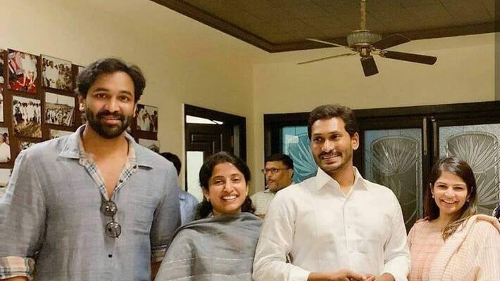 actor manchu vishnu meets ys jagan actor manchu vishnu meets ys jagan