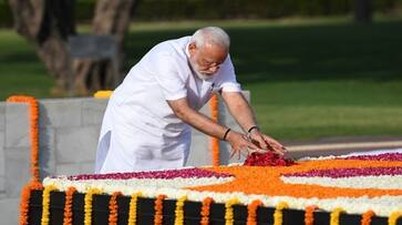 Ahead of swearing in, Modi pays tributes to Gandhi, Vajpayee