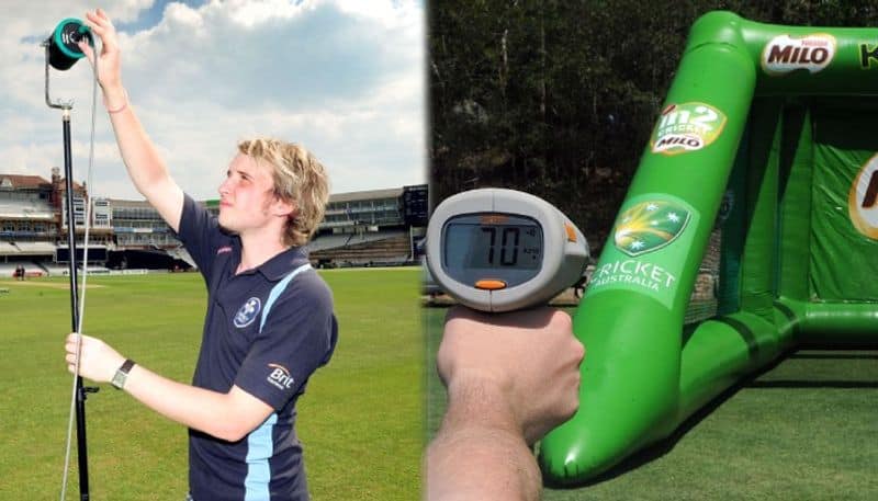 Speed gun: is being used to find out what speed the bowler is throwing the ball at. It runs on microwave technology but some speed guns also operate on the Doppler effect.