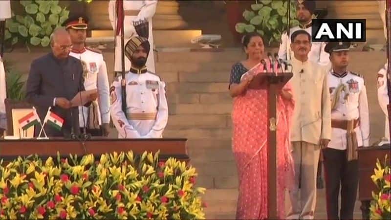 Nirmala Sitharaman created noise by becoming the first woman defence minister in Modi's first stint. She was seated in the front row along with the previous three and the Prime Minister. She is likely to get a top ministry this time as well.