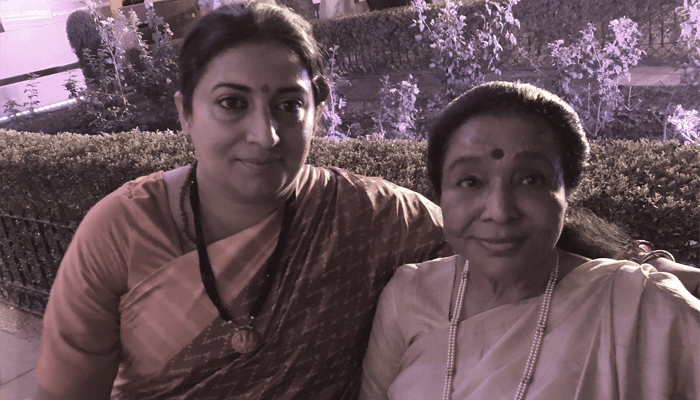 "She Cares, That's Why She Won": Asha Bhonsle Compliments Smriti Irani "She Cares, That's Why She Won": Asha Bhonsle Compliments Smriti Irani