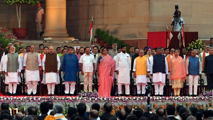 The bicycle men: 2 ministers cycle to Rashtrapati Bhavan for oath-taking ceremony The bicycle men: 2 ministers cycle to Rashtrapati Bhavan for oath-taking ceremony
