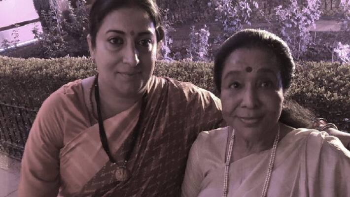 he Cares That s Why She Won Asha Bhonsle Compliments Smriti Irani he Cares That s Why She Won Asha Bhonsle Compliments Smriti Irani