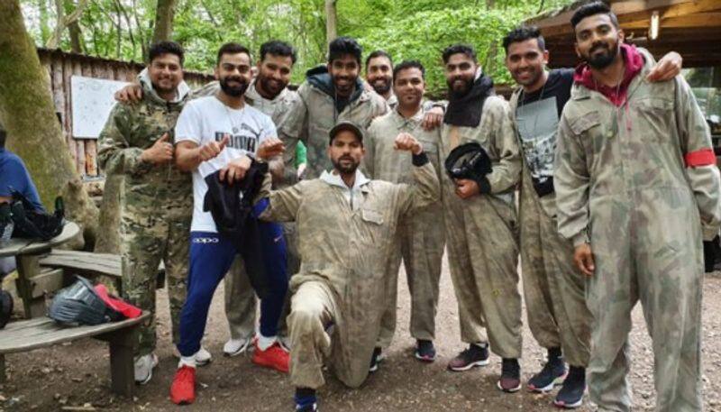 India captain Virat Kohli and his teammates pose for a picture including net bowler Deepak Chahar. This image was tweeted by Kohli