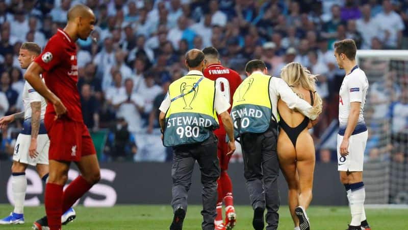 Champions League final pitch invader Why scantily clad Russian model interrupted Tottenham vs Liverpool clash