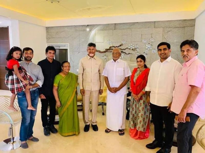 మురళీ మోహన్ ను పరామర్శించిన చంద్రబాబు