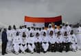 Defence minister visits Siachen glacier, interacts with troops [Pics]