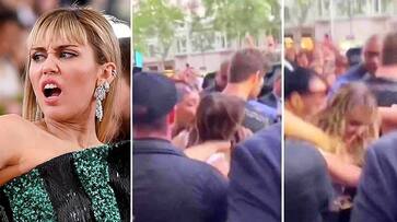 fan kissed hollywood singer and actress miley cyrus
