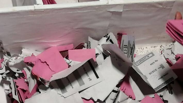 ballot papers damaged in telangana local bodies elections ballot papers damaged in telangana local bodies elections
