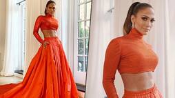 Jennifer Lopez wears lehenga like skirt at CFDA Fashion Awards watch photos