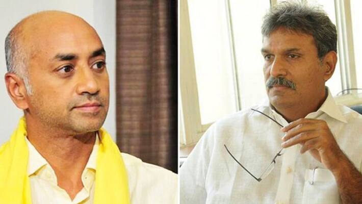 tdp parliamentary party leader galla jayadev meets vijayawada mp kesineni nani tdp parliamentary party leader galla jayadev meets vijayawada mp kesineni nani