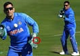 Balidaan MS Dhoni sports Para Special Forces insignia gloves World Cup 2019