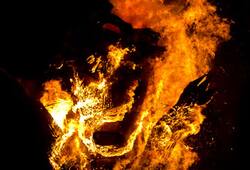 Tamil Nadu Man tied gate government office burnt alive