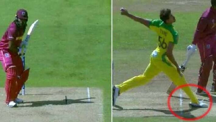 Chris Gayle Dismissed Off Free Hit with australia match Chris Gayle Dismissed Off Free Hit with australia match