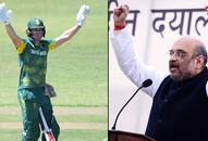 World Cup 2019 Amit Shah reaches out AB de Villiers he can join BJP instead South Africa team
