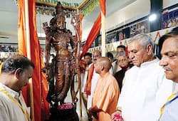 Lord Rama travels Karnataka Ayodhya Yogi Adityanath unveils statue