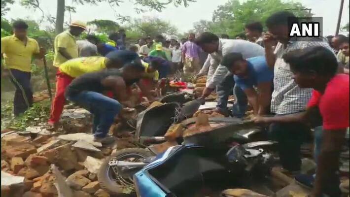 Four die as boundary wall collapses at vegetable market in Odisha Four die as boundary wall collapses at vegetable market in Odisha