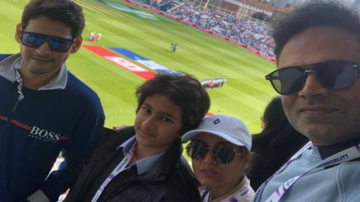 mahesh family at oval world cup match mahesh family at oval world cup match