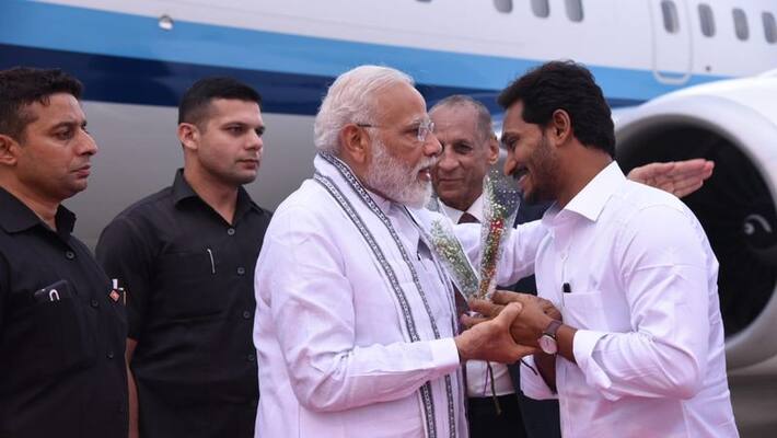 Modi holds an exclusive meet with YS Jagan Modi holds an exclusive meet with YS Jagan