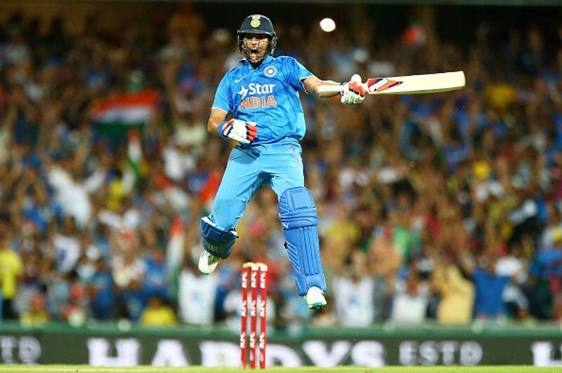 Yuvraj celebrates an Indian win
