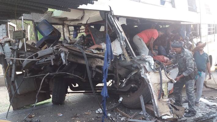 Jharkhand bus accident... 11 people kills