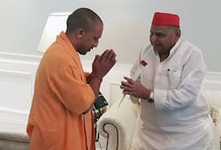 Yogi Adityanath meets Mulayam Singh Yadav, Akhilesh also present