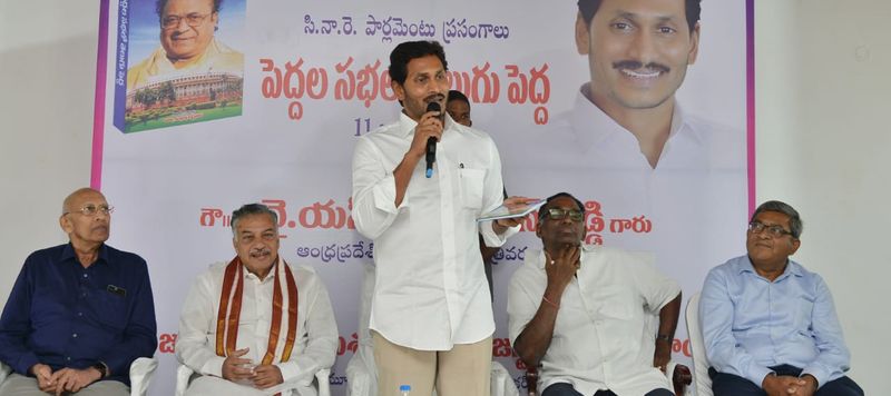 పెద్దల సభలో తెలుగు పెద్ద గ్రంధాన్ని ఆవిష్కరించిన జగన్ (ఫోటోలు)