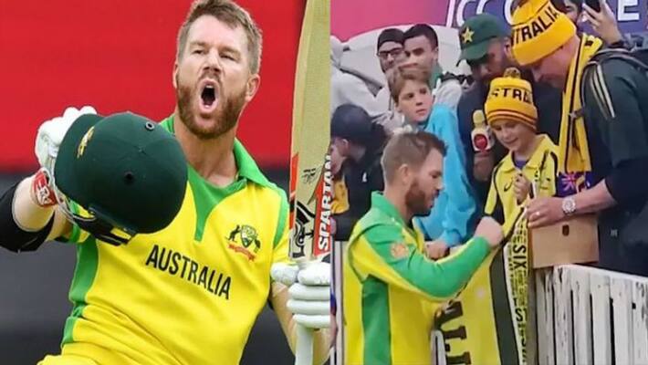 warner gave his man of the match award to young australian fan warner gave his man of the match award to young australian fan