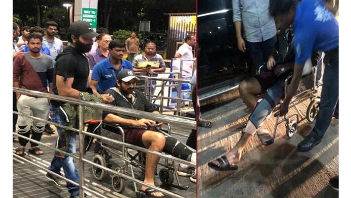 naga shourya injured at shooting location naga shourya injured at shooting location