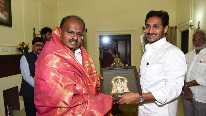 karnataka cm kumara swamy meets ys jagan karnataka cm kumara swamy meets ys jagan