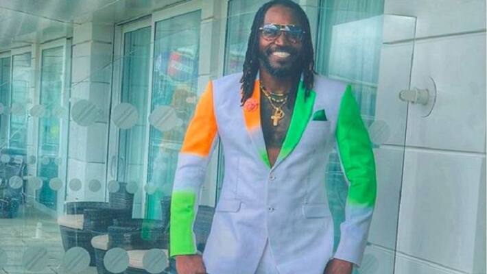 world cup 2019: windies player Gayle Gets Suit in India-Pakistan Colours world cup 2019: windies player Gayle Gets Suit in India-Pakistan Colours