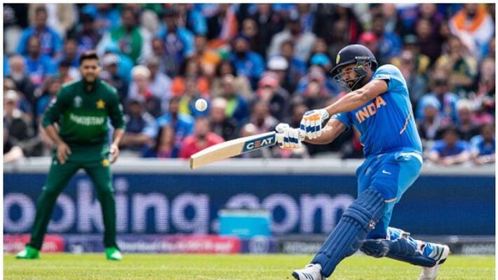 India vs Pakistan Rohit Sharma Completes Century live India vs Pakistan Rohit Sharma Completes Century live