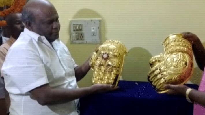 tirupati balaji temple...TN devotee offers forearm cases worth Rs 2.5 crore